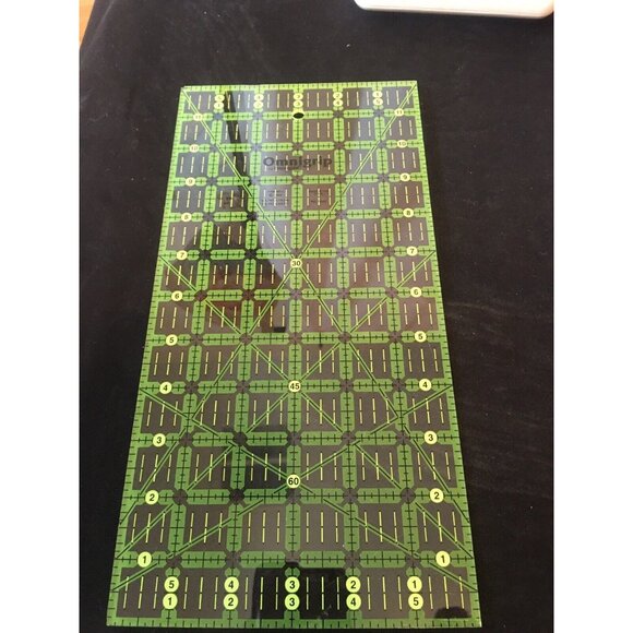 Omnigrip Neon by Omnigrid 6 x 12" The Non-Slip Quilt Ruler, R12 New w/o Sticker - Picture 3 of 3